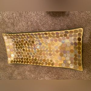 Vanity Tray Gold With mirrored gold circles
